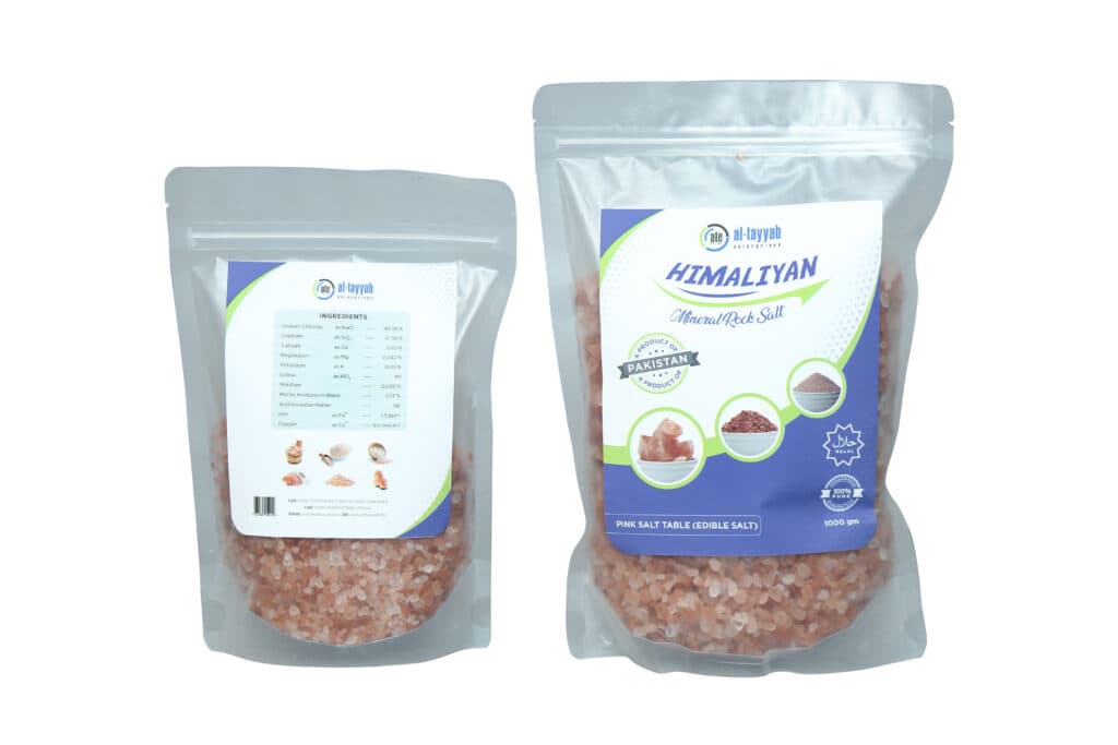 Pink Himalayan edible salt packs